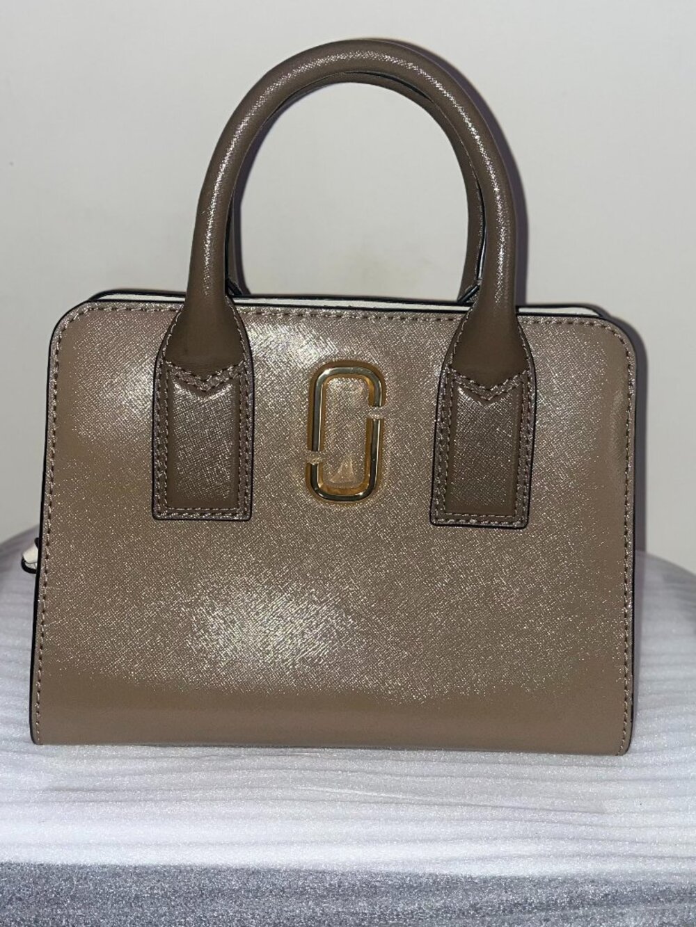 Marc Jacobs Little Big Shot Satchel Bag - French Grey
